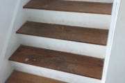 Pine staircase before.