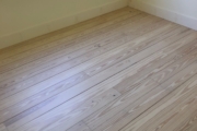 Refinished Pine floors.