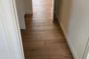 Installed Oak hardwood flooring.