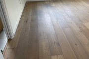 Installed Oak hardwood flooring.