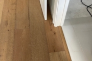 Installed Oak hardwood flooring.
