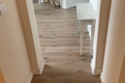 French Oak hardwood flooring, installed.