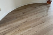 French Oak hardwood flooring, installed.