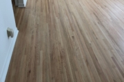 Refinished old Red Oak flooring.