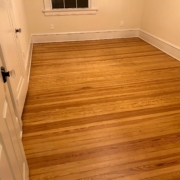 Refinished old wooden floors.