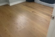 White Oak hardwood flooring installed.