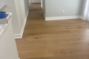 White Oak hardwood flooring installed.