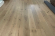 White Oak hardwood flooring installed.