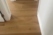 White Oak hardwood flooring installed.