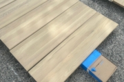 New Oak stair tread preparation,