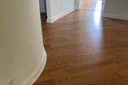 Trubalance Golden Red Oak flooring installed - curved walls.