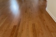 Trubalance Golden Red Oak flooring installed - curved walls.