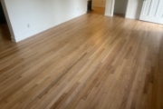 Finished Red Oak flooring.