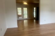 Finishing Red Oak flooring.