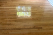 Finishing Red Oak flooring.