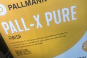 Pall-X Pure wood floor finish.