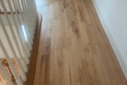 Finished wood flooring and stairs.