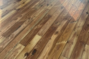 Repaired and refinished wooden floors.