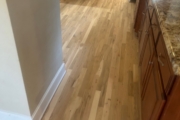 Finished White Oak hardwood flooring.