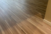 Finished White Oak hardwood flooring.