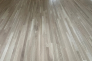 Finished White Oak hardwood flooring.