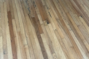 Finishing wood flooring.