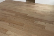 Installed White Oak hardwood flooring.