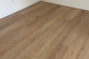 Installed White Oak hardwood flooring.