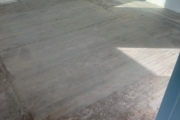 Wooden floors being sanded.