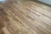 Wooden floors being sanded.