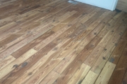 Wooden floors being sanded.