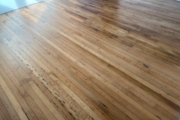 Wooden floors being sanded.