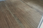 Wooden floors being sanded.