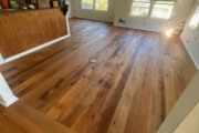 Recoated Oak flooring.