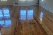 Recoated Oak flooring.