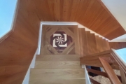 Recoated Oak landing and stairs.