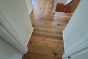 Recoated Oak flooring.