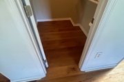 Recoated Oak flooring.