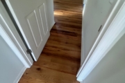 Recoated Oak flooring.