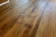 Recoated Oak flooring.