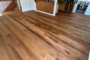 Recoated Oak flooring.