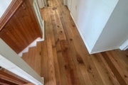 Recoated Oak flooring and stairs.