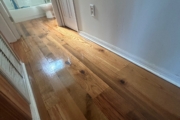 Recoated Oak flooring.