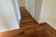 Recoated Oak flooring.