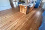 Finished Heart Pine flooring project.