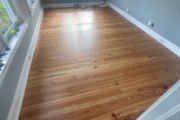 Finished Heart Pine flooring project.