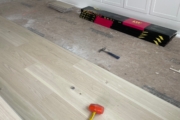 Installing Luxury Vinyl Plank flooring.