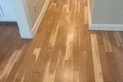 Refinished solid American Cherry wood floors.