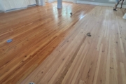 Heart Pine flooring upstairs.