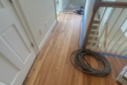 Heart Pine flooring upstairs.